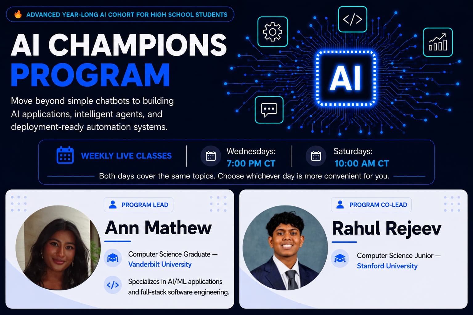 AI Champions Program - Syllabus developed by Stanford University Students